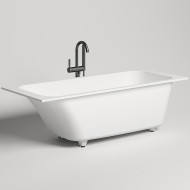 Ванна из искусственного камня Salini Orlanda 180х80 102022M Белая матовая Ванна из искусственного камня Salini Orlanda 180х80 102022M Белая матовая
