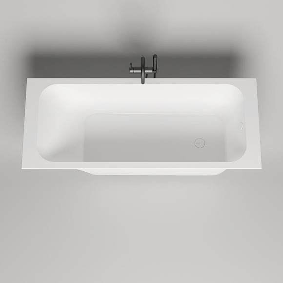 Ванна из искусственного камня Salini Orlanda 180х80 102022M Белая матовая Ванна из искусственного камня Salini Orlanda 180х80 102022M Белая матовая