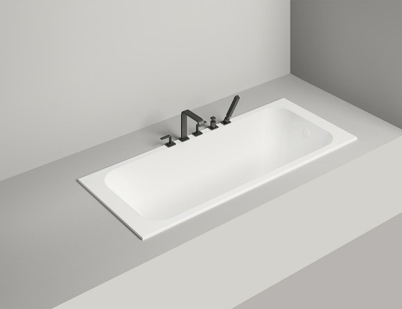 Ванна из искусственного камня Salini Orlanda 180х80 102022M Белая матовая Ванна из искусственного камня Salini Orlanda 180х80 102022M Белая матовая