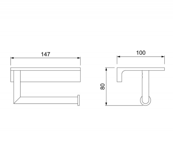 Держатель туалетной бумаги Timo Saona 13043/03 Черный