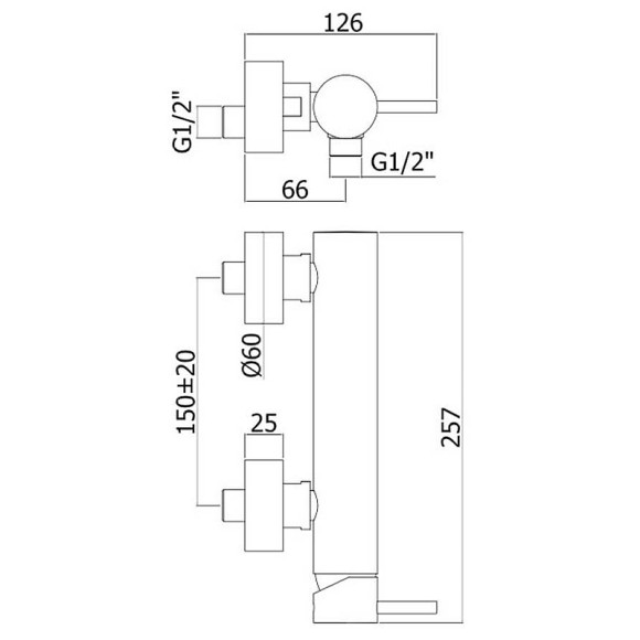 Смеситель для душа Paffoni Light LIG168HGSP Золото медовое брашированное