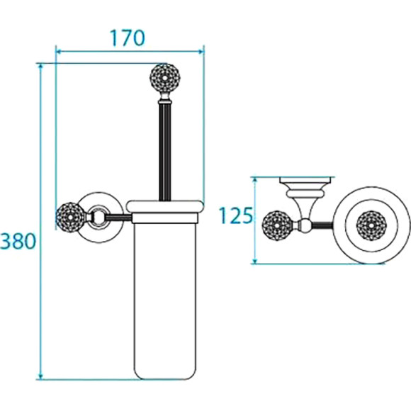 Ершик для унитаза Cezares Olimp-TB-01-Sw Хром Ершик для унитаза Cezares Olimp-TB-01-Sw Хром