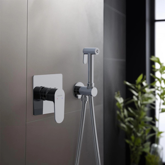 Гигиенический душ со смесителем Aquatek Оберон AQ1219CR Хром Гигиенический душ со смесителем Aquatek Оберон AQ1219CR Хром