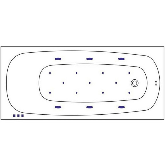 Акриловая ванна Whitecross Layla Slim 170x75 0122.170075.100.RELAX.BR с гидромассажем Акриловая ванна Whitecross Layla Slim 170x75 0122.170075.100.RELAX.BR с гидромассажем