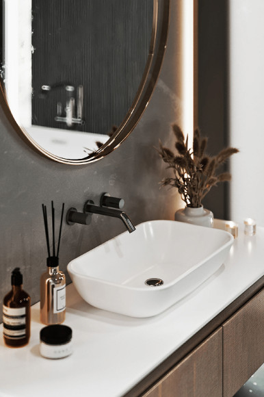 Раковина-чаша Sanita Luxe Infinity 60 WB.CT/Infinity/60-N/WHT.G/S1 Белая