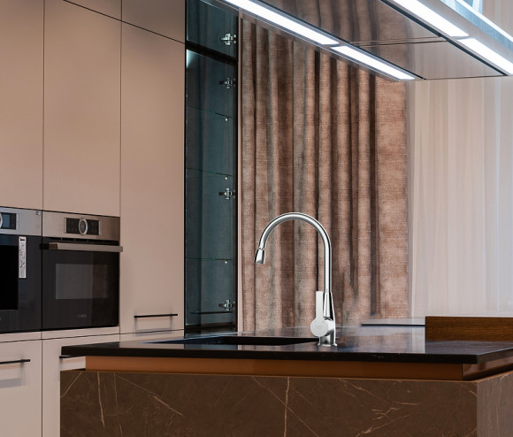 Смеситель для кухни GPD Solus MTE55 Хром