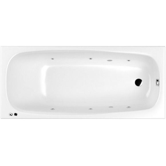 Акриловая ванна Whitecross Layla 180x80 0102.180080.100.SOFT.CR с гидромассажем