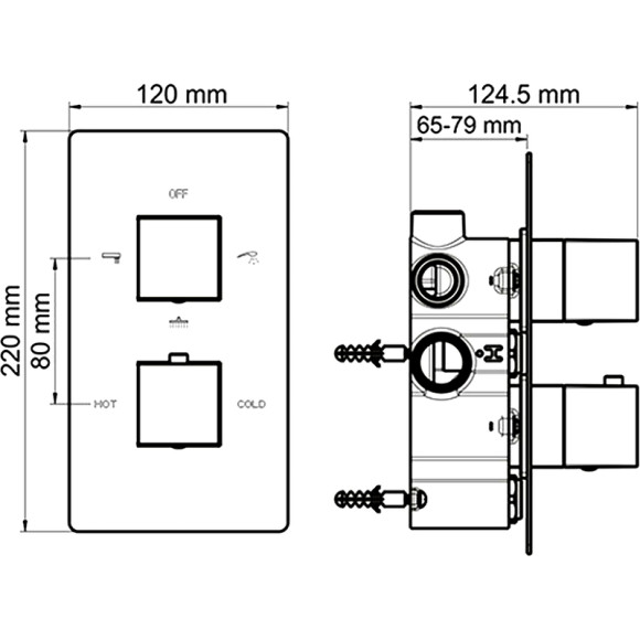 Душевая система WasserKRAFT Alme A171519 Thermo с термостатом Хром Душевая система WasserKRAFT Alme A171519 Thermo с термостатом Хром