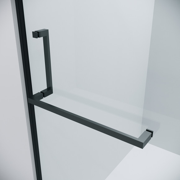 Душевая дверь Grossman Pragma 100 100.K33.03.100.21.00 профиль Черный матовый стекло прозрачное Душевая дверь Grossman Pragma 100 100.K33.03.100.21.00 профиль Черный матовый стекло прозрачное