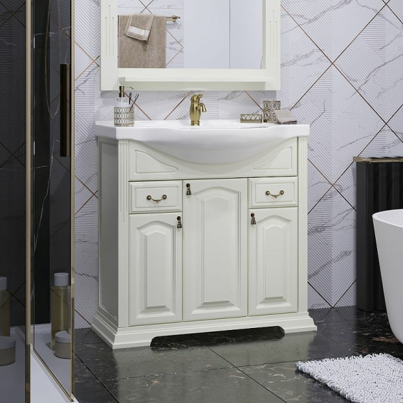 Тумба под раковину Opadiris Риспекто 85 00-00006703 Слоновая кость Тумба под раковину Opadiris Риспекто 85 00-00006703 Слоновая кость