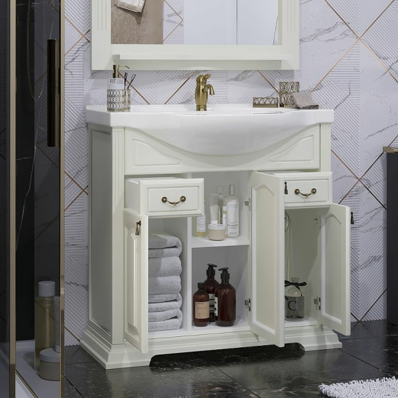 Тумба под раковину Opadiris Риспекто 85 00-00006703 Слоновая кость Тумба под раковину Opadiris Риспекто 85 00-00006703 Слоновая кость