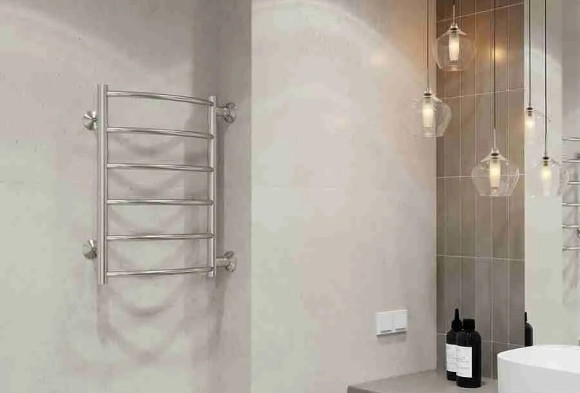 Водяной полотенцесушитель Terminus Классик П6 500х600 бп500 4670078530219 Хром, боковое подключение, G 1" НР