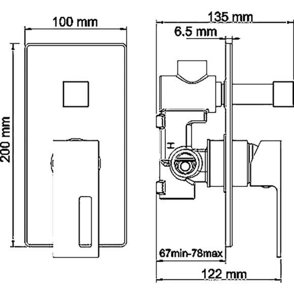 Душевая система WasserKRAFT Alme A14130 Хром Душевая система WasserKRAFT Alme A14130 Хром