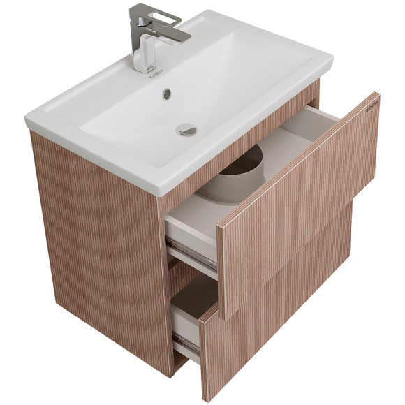 Тумба под раковину Grossman Юнит 60 2060171 подвесная Кадена вуд