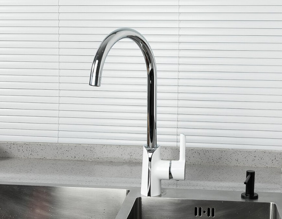 Смеситель для кухни Gappo G03-8 G4003-8 Белый Хром