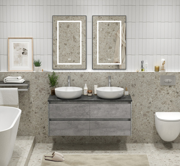 Тумба под раковину BelBagno Kraft 120 KRAFT-1200-4C-SO-2-CG подвесная Cemento Grigio Тумба под раковину BelBagno Kraft 120 KRAFT-1200-4C-SO-2-CG подвесная Cemento Grigio