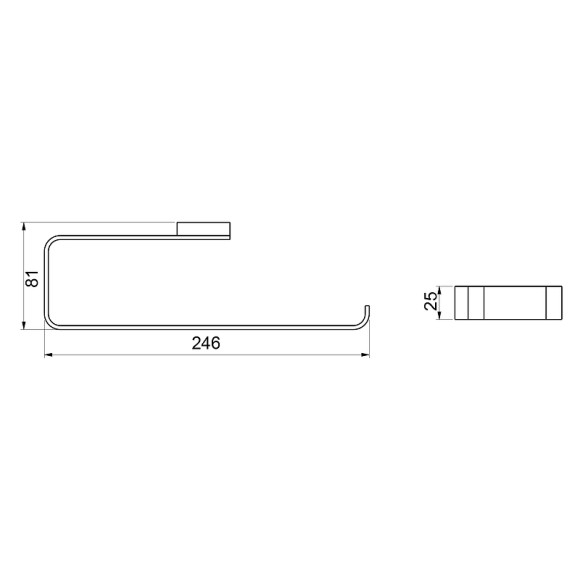 Полотенцедержатель Timo Selene 14057/03 Черный матовый Полотенцедержатель Timo Selene 14057/03 Черный матовый