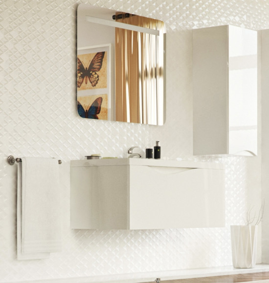 Тумба под раковину 1MarKa Этюд 75П Белая глянцевая Тумба под раковину 1MarKa Этюд 75П Белая глянцевая