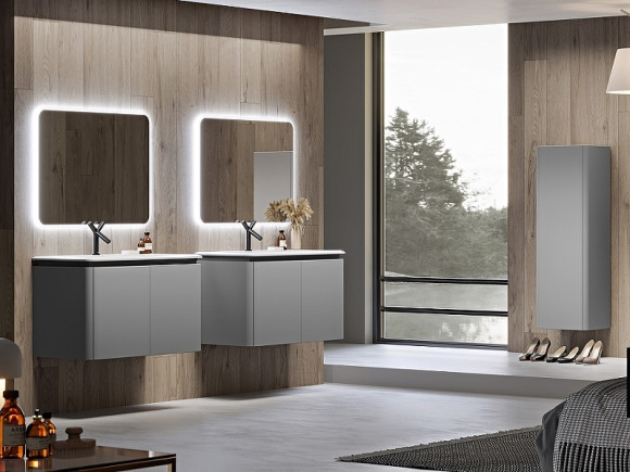 Тумба под раковину Cezares Stylus 94 55229 подвесная Grigio nuvola