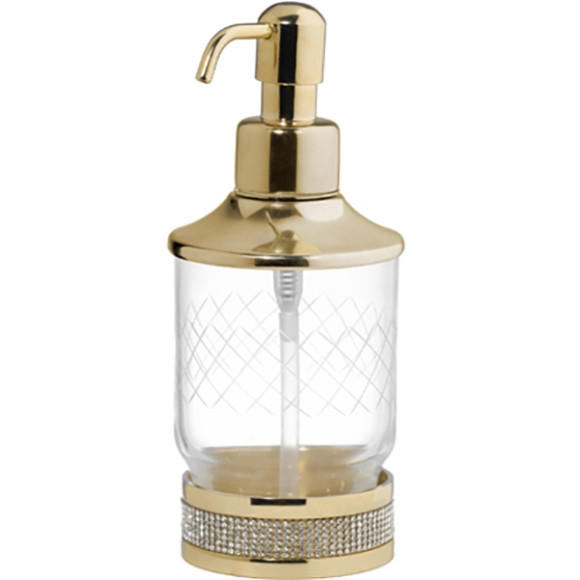 Дозатор для жидкого мыла Boheme Royal Cristal 10929-G Золото