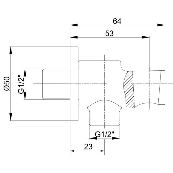 Шланговое подключение E.C.A. 102199523C1EX Черное матовое Шланговое подключение E.C.A. 102199523C1EX Черное матовое