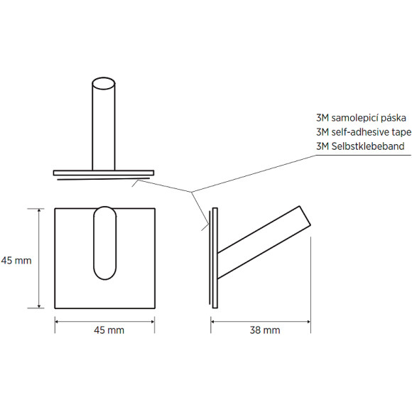 Крючок Bemeta Easy 163106261 Нержавеющая сталь полированная Крючок Bemeta Easy 163106261 Нержавеющая сталь полированная