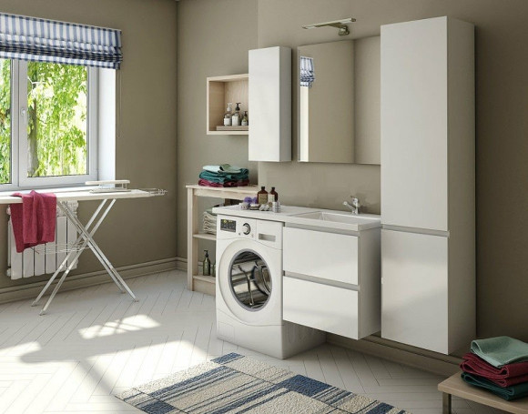 Тумба с раковиной Эстет Dallas Luxe 105 R ФР-00009672 подвесная Белая Тумба с раковиной Эстет Dallas Luxe 105 R ФР-00009672 подвесная Белая