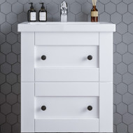 Тумба под раковину Бриклаер Хелена 60 4627125416408 подвесная Рамочный белый