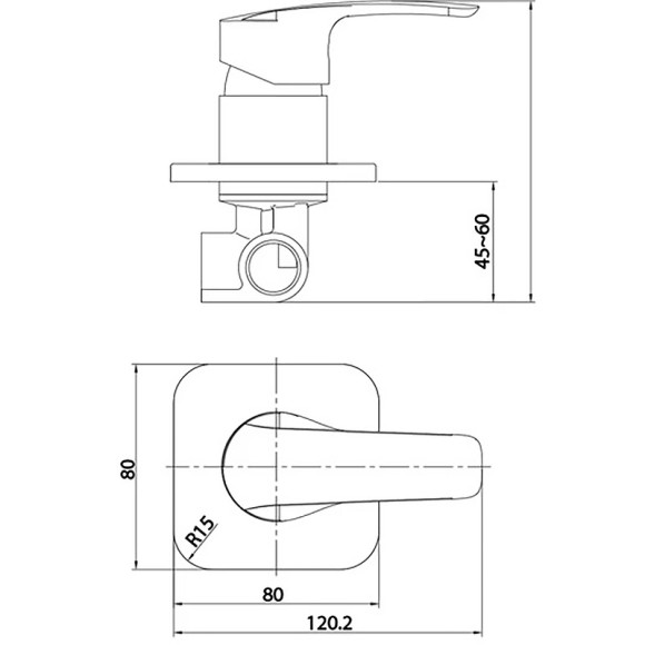Смеситель для душа Iddis Ray RAYSB00i66 Хром
