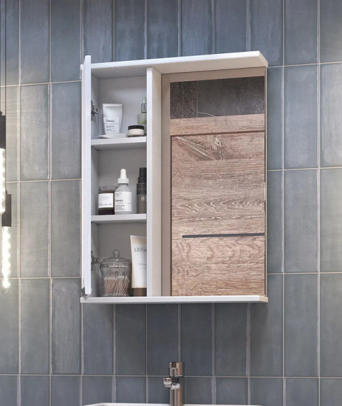 Зеркало со шкафом Vigo Callao 50 L z.CAL.50.L Белое