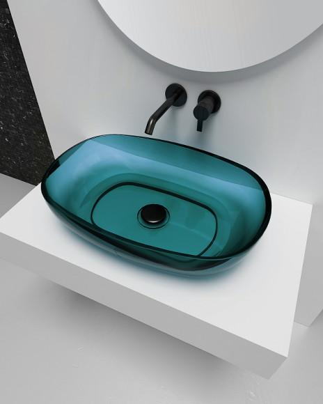 Раковина-чаша Abber Kristall 60 AT2805Aquamarin Бирюзовая Раковина-чаша Abber Kristall 60 AT2805Aquamarin Бирюзовая