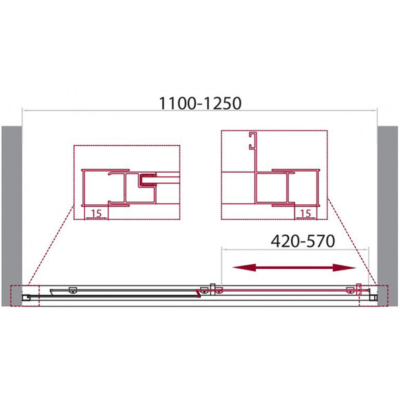 Душевая дверь BelBagno Unique 125 UNIQUE-BF-1-110/125-P-Cr профиль Хром стекло рифленое Душевая дверь BelBagno Unique 125 UNIQUE-BF-1-110/125-P-Cr профиль Хром стекло рифленое