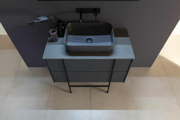 Тумба под раковину Allen Brau Reality 80 1.32005.AM подвесная Антрацит матовый