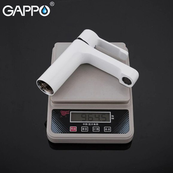 Смеситель для раковины Gappo G02-8 G1002-8 Белый Хром