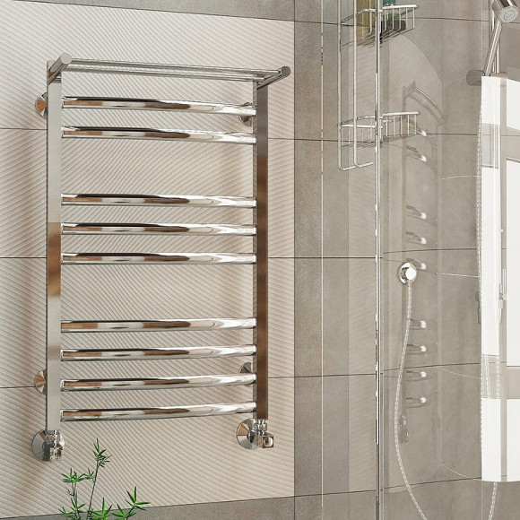 Водяной полотенцесушитель Terminus Енисей плюс П10 500x840 4620768886706 с полкой Хром Водяной полотенцесушитель Terminus Енисей плюс П10 500x840 4620768886706 с полкой Хром