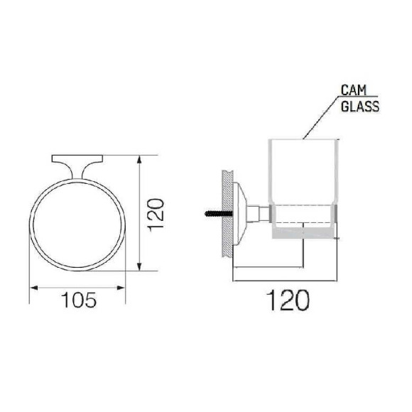 Стакан для зубных щеток Creavit Ducky BR20204Y Желтый