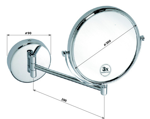 Косметическое зеркало Bemeta Cosmetic mirrors 112201522 Хром Косметическое зеркало Bemeta Cosmetic mirrors 112201522 Хром