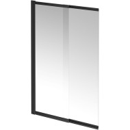 Шторка на ванну Kerama Marazzi Vetro 100 VE.100.BSD.BLK.M профиль Черный матовый стекло прозрачное Шторка на ванну Kerama Marazzi Vetro 100 VE.100.BSD.BLK.M профиль Черный матовый стекло прозрачное