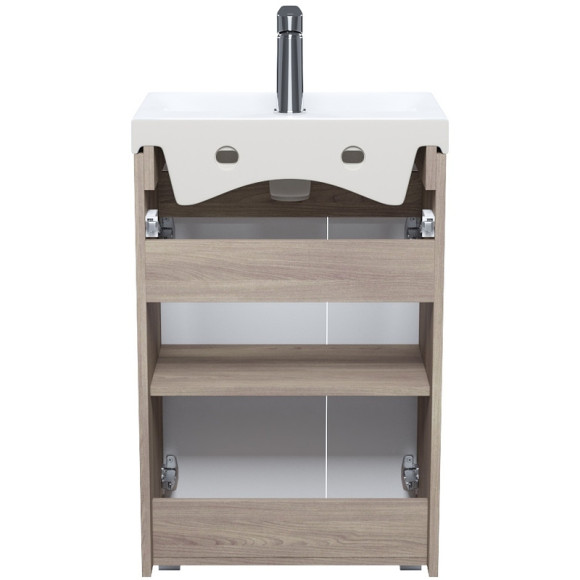 Тумба с раковиной Iddis Zodiac 50 ZOD5ADFi95K Белая матовая  Дерево