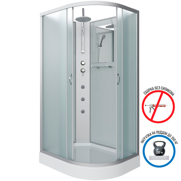 Душевая кабина Niagara Classic 120x80 L NG-3312-14LBKTG с гидромассажем Душевая кабина Niagara Classic 120x80 L NG-3312-14LBKTG с гидромассажем