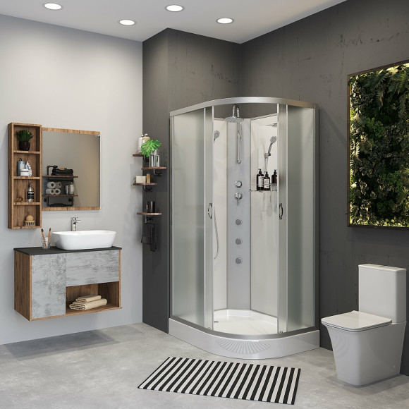 Душевая кабина Niagara Classic 120x80 L NG-3312-14LBKTG с гидромассажем Душевая кабина Niagara Classic 120x80 L NG-3312-14LBKTG с гидромассажем