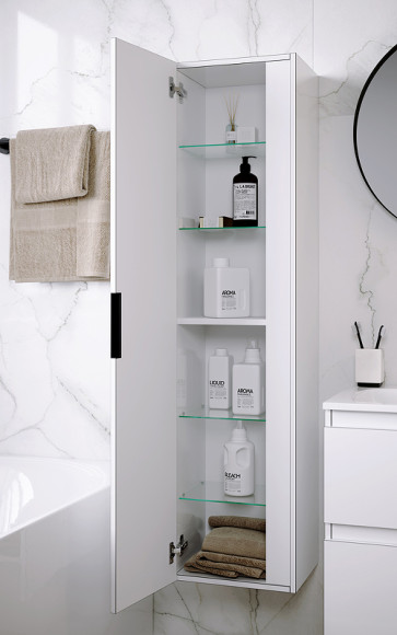 Шкаф пенал Aqwella Accent 35 ACC0535W подвесной Белый Шкаф пенал Aqwella Accent 35 ACC0535W подвесной Белый