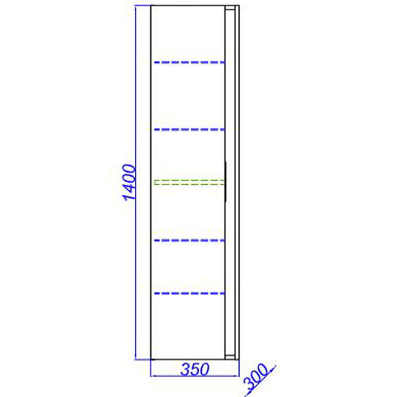 Шкаф пенал Aqwella Accent 35 ACC0535W подвесной Белый Шкаф пенал Aqwella Accent 35 ACC0535W подвесной Белый