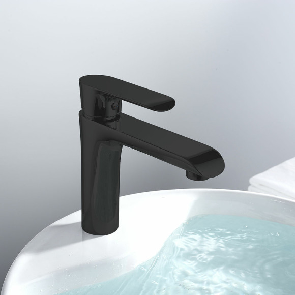 Смеситель для раковины Vincea Esse VBF-1E1MB Черный матовый Смеситель для раковины Vincea Esse VBF-1E1MB Черный матовый