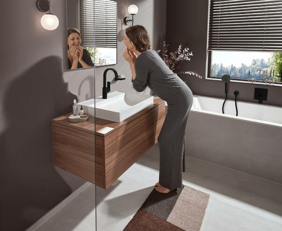 Смеситель для раковины Hansgrohe Vivenis 75030670 Черный матовый Смеситель для раковины Hansgrohe Vivenis 75030670 Черный матовый