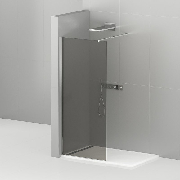 Душевая перегородка Cezares Liberta 110 LIBERTA-L-1-110-120-GR-Cr профиль Хром стекло серое