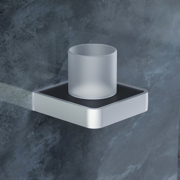 Стакан для зубных щеток Damixa Jupiter DA7734300 Черный Белый