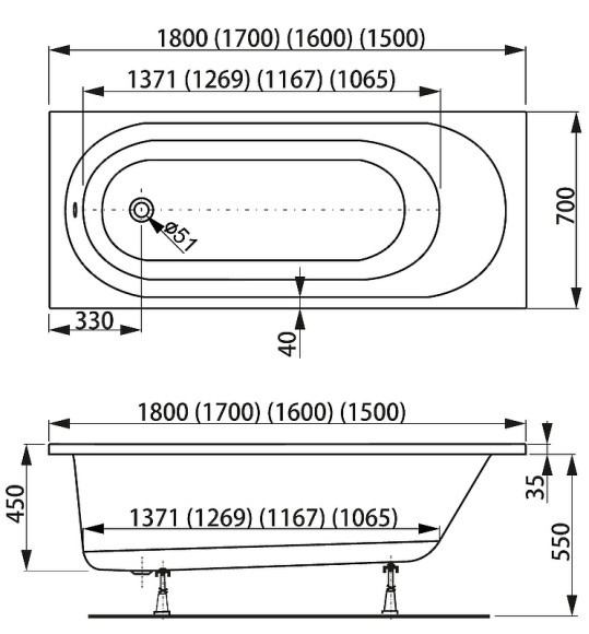 Акриловая ванна Vagnerplast Kasandra 180x70 без гидромассажа Акриловая ванна Vagnerplast Kasandra 180x70 без гидромассажа