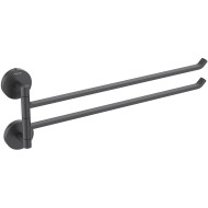 Полотенцедержатель Aquatek Бетта AQ4613MB двойной поворотный Черный матовый