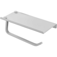 Держатель туалетной бумаги Haiba HB330-8 с полкой Белый матовый